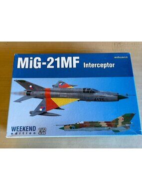 Eduard 7455 1:72 MiG-21PF Weekend Edition Model Kit Fishbed-D Jet Fighter niob